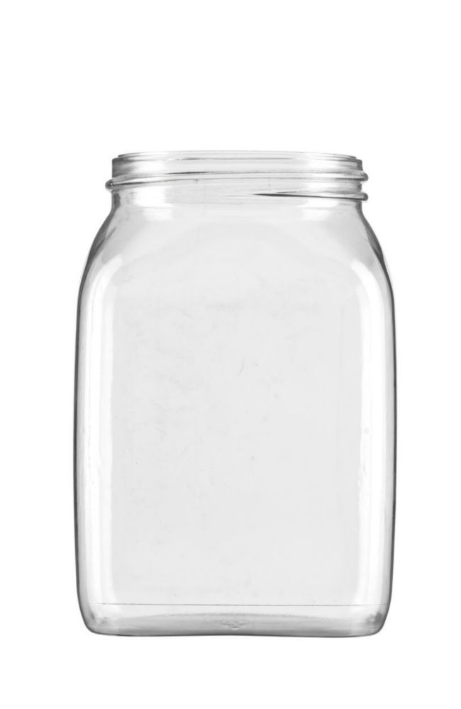 Čtvercové nádoby se širokým hrdlem bez uzávěru, řada 310, PETG