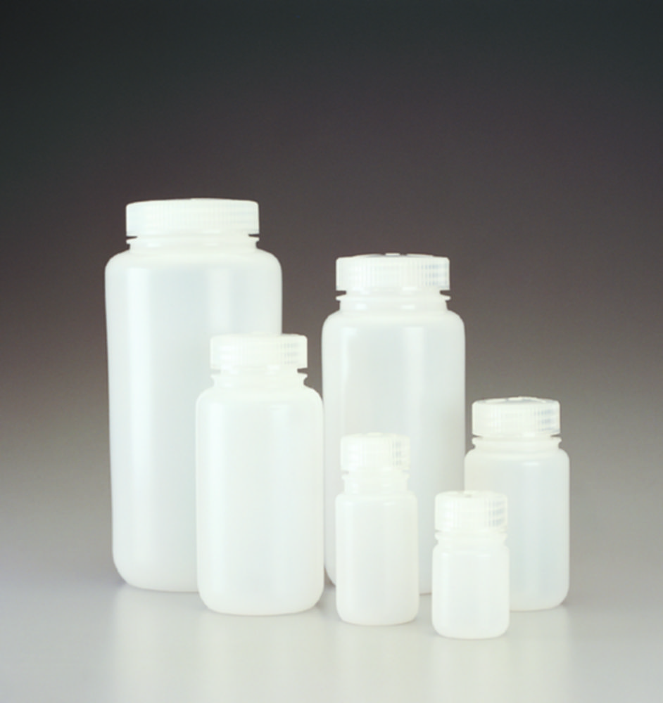 Lahve se širokým hrdlem Nalgene™, HDPE se šroubovacím uzávěrem, PP