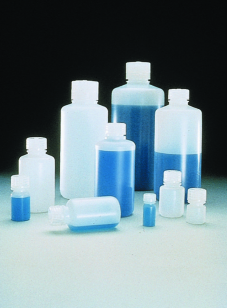 Lahve s úzkým hrdlem Nalgene™, HDPE, se šroubovacím uzávěrem, PP