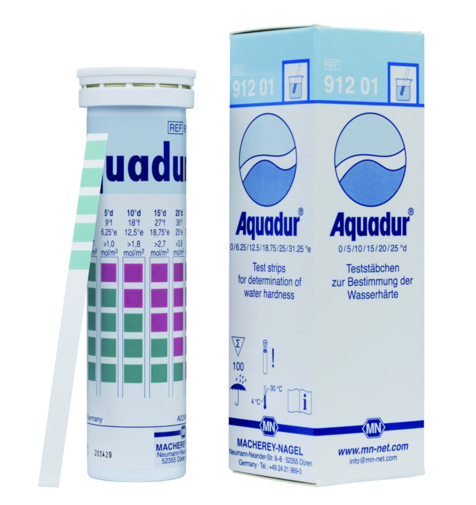 Testovací proužky tvrdosti vody, <sup>AQUADUR®</sup>