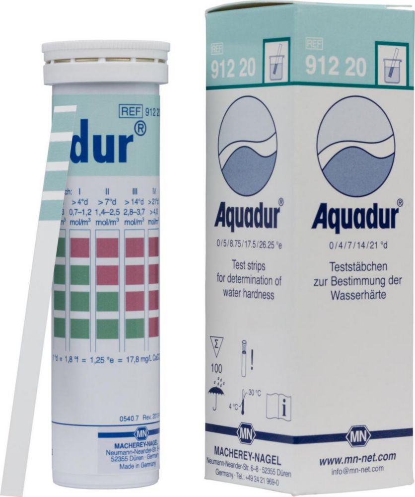Testovací proužky tvrdosti vody, <sup>AQUADUR®</sup>