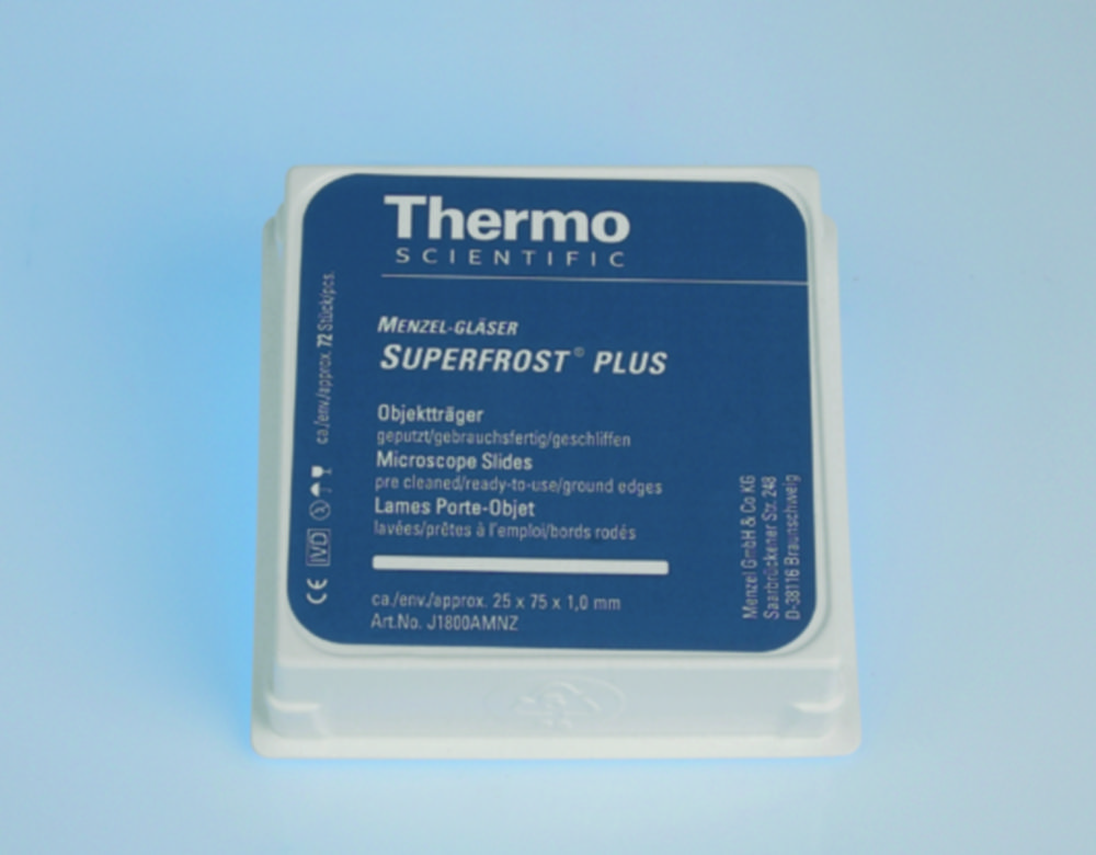 Adhesive microscope slides Superfrost® Plus