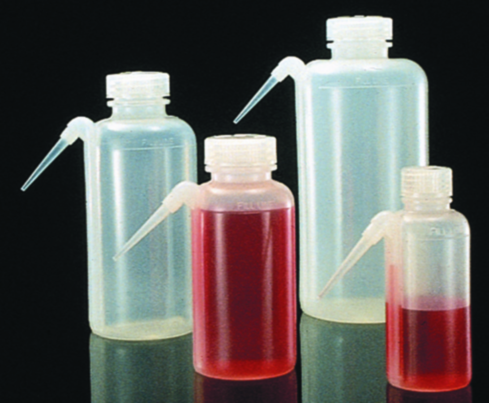 Lahve na mytí se širokým hrdlem, Nalgene™ Unitary™, typ 2402, LDPE, se šroubovacím uzávěrem, PP