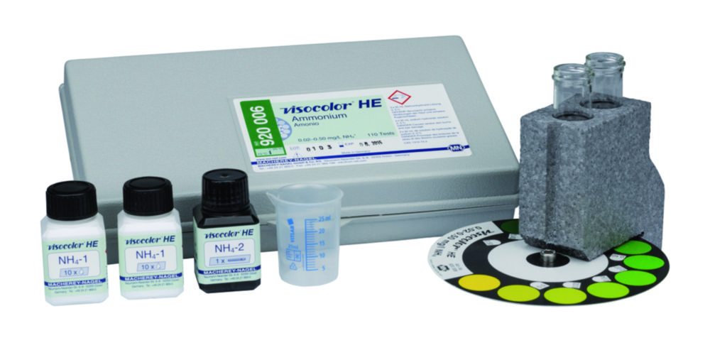 Testovací soupravy, <i><sup>VISOCOLOR®HE</sup> pro </i>analýzu vody