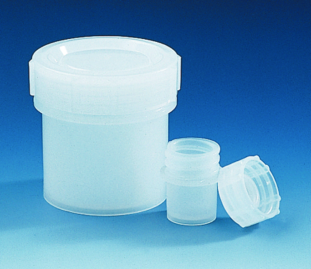 Sklenice se šroubovacím uzávěrem, HDPE