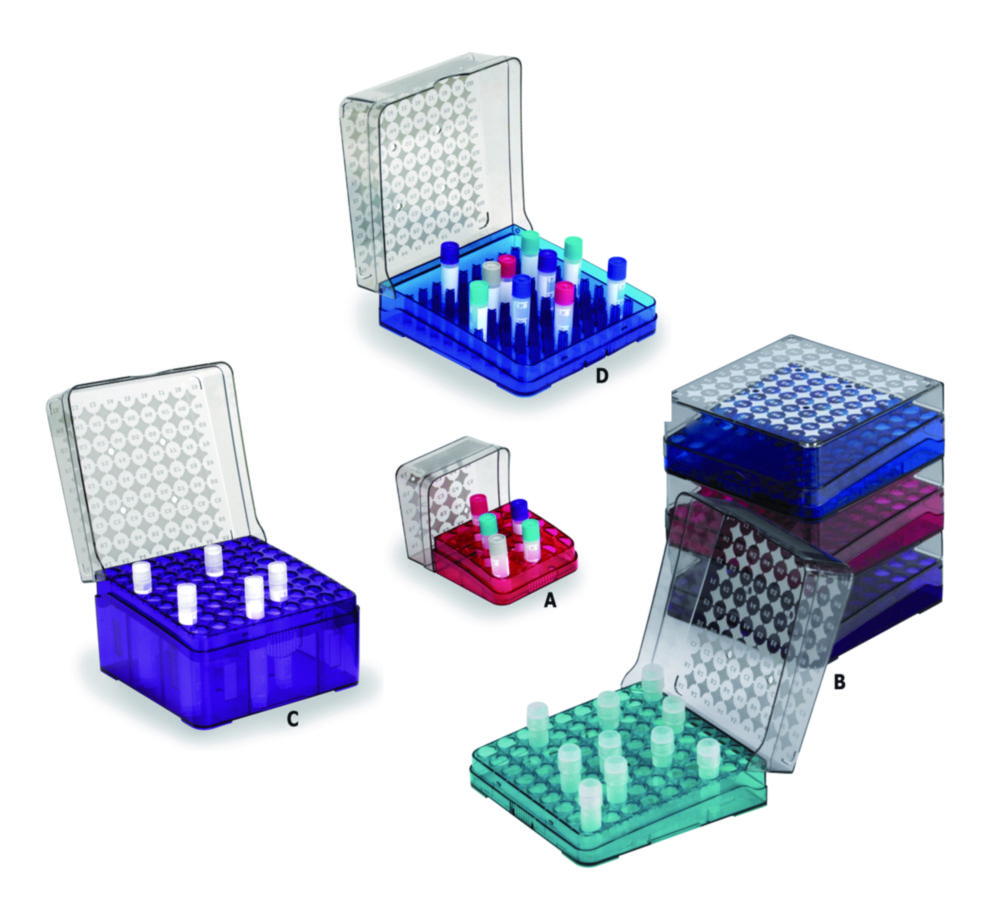 Kryogenní skladovací box Arctic <sup>Square®</sup>, PC, autoklávovatelné