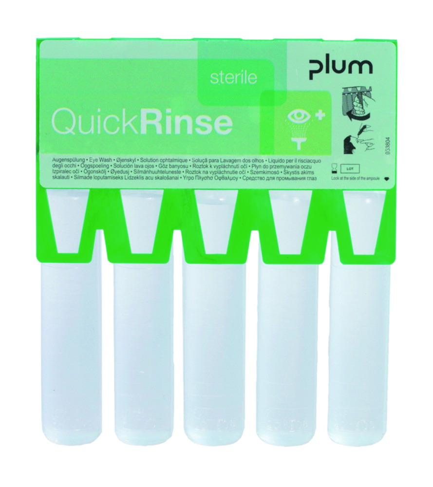 Ampule na výplach očí QuickRinse, 0,9% NaCl, sterilní