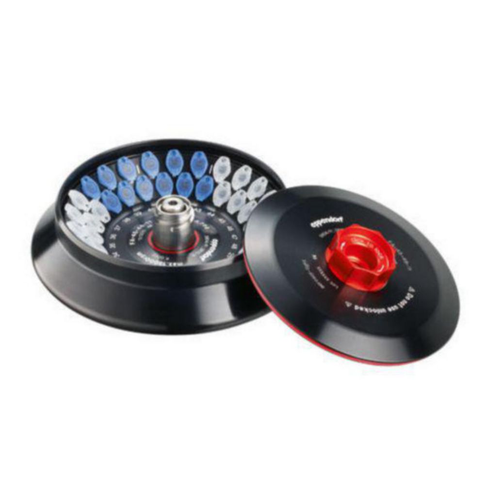 Fixed angle rotors for centrifuges 5804/5804 R, 5810/5810 R, incl. QuickLock<sup>®</sup> rotor lid