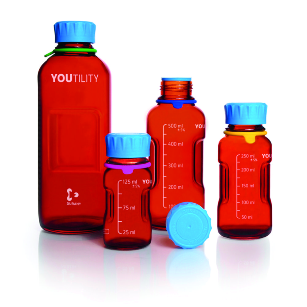 Systém laboratorních lahví <sup>DURAN®</sup> YOUTILITY, jantarové sklo