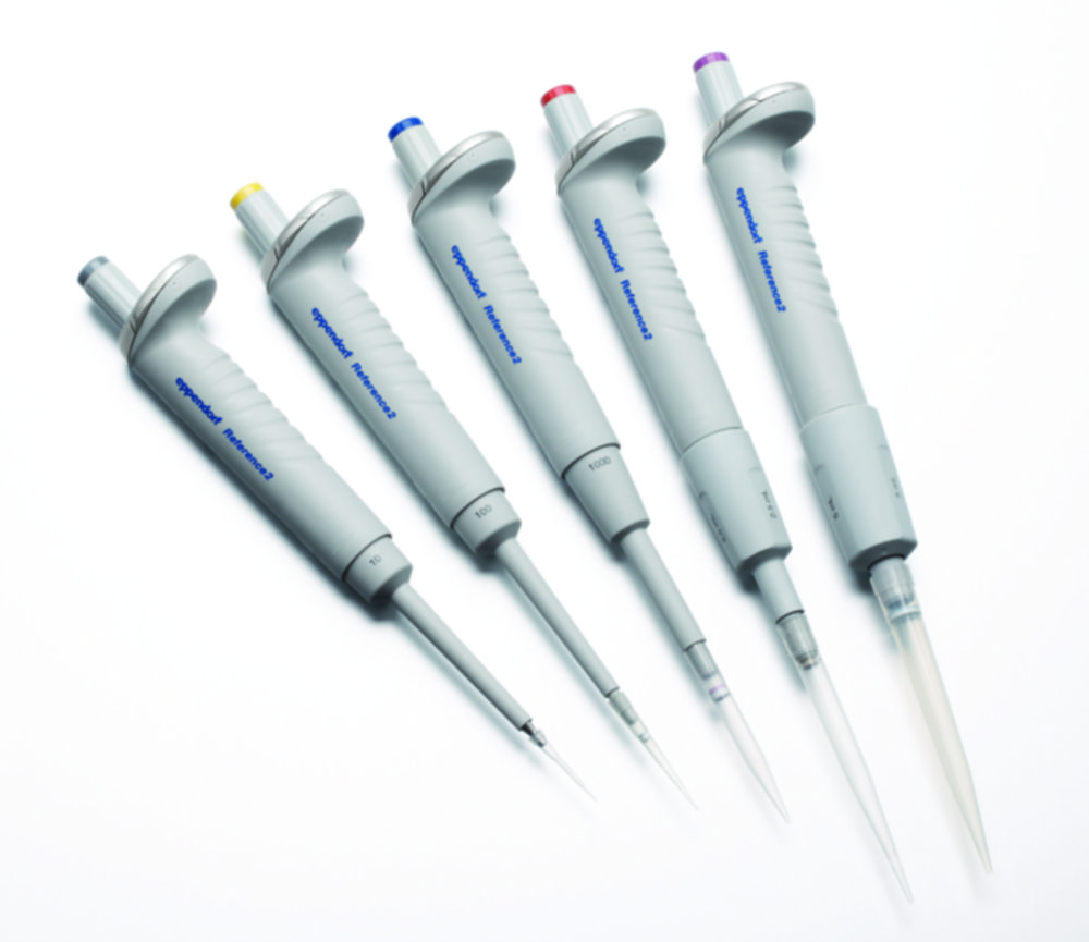 Jednokanálové mikrolitrové pipety Eppendorf <sup>Reference®</sup> 2 (obecný laboratorní produkt), fixní
