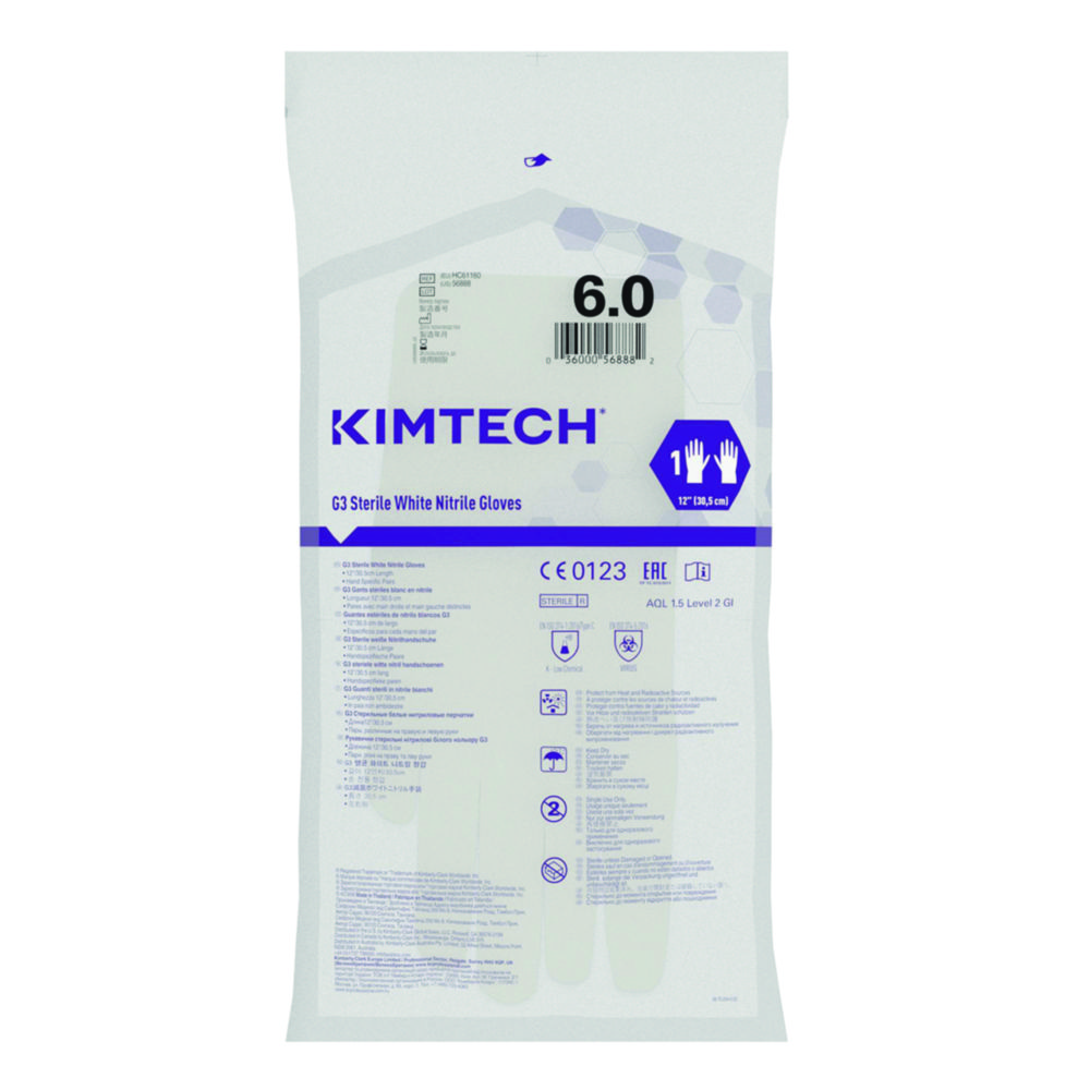 Rukavice pro čisté prostory, Kimtech™ G3, nitrilové, sterilní