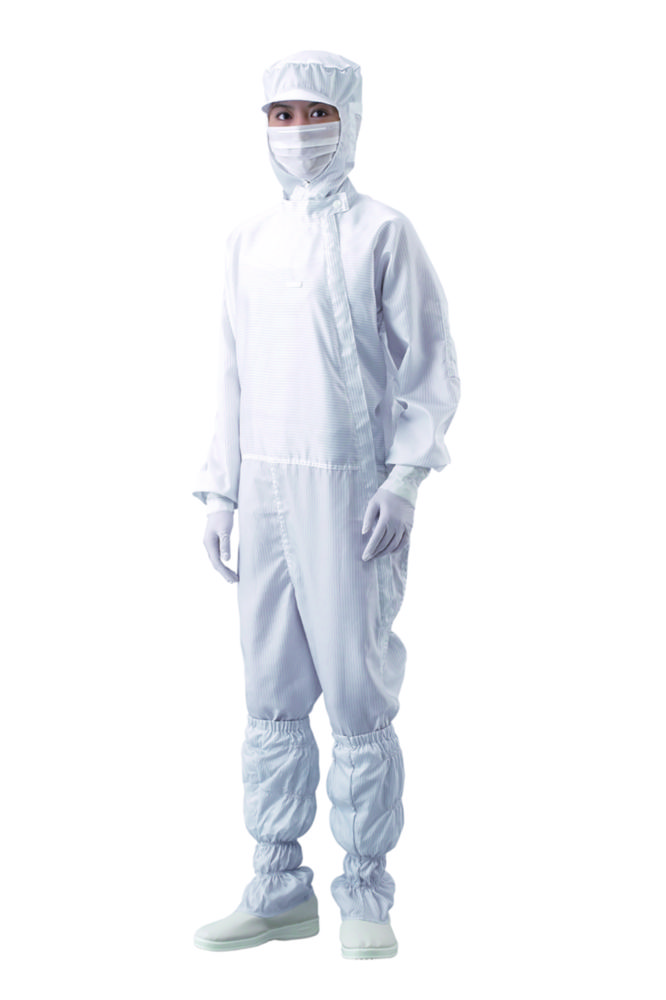Overal pro čisté prostory ASPURE, boční zip, polyester