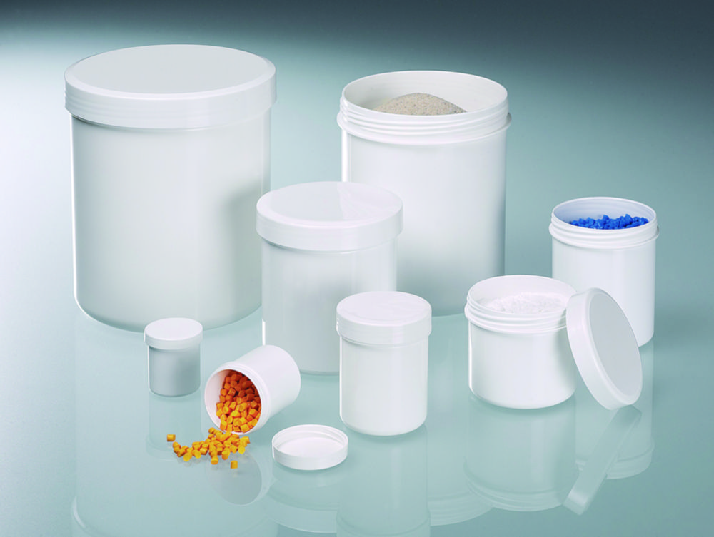 Jars with screw cap, LaboPlast<sup>®</sup>, PP