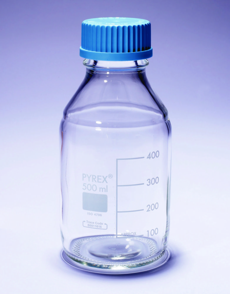Laboratorní lahve, Media-lab, <sup>PYREX®</sup>, se šroubovacím uzávěrem