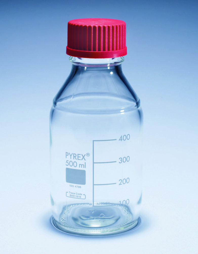 Laboratorní lahve, Media-lab, <sup>PYREX®</sup>, s tepelně odolným šroubovacím uzávěrem