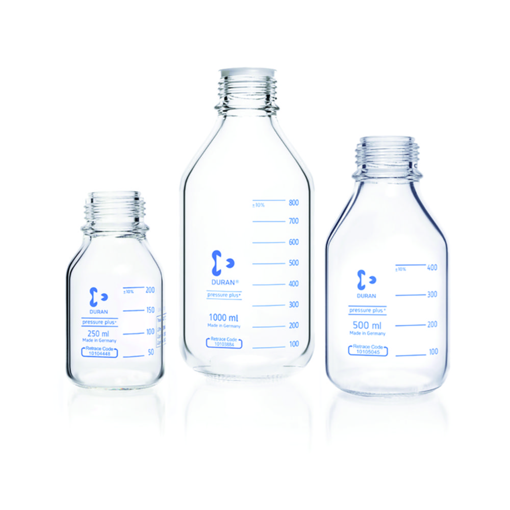 Lahve na reagencie <sup>DURAN®</sup>, odolné proti tlaku