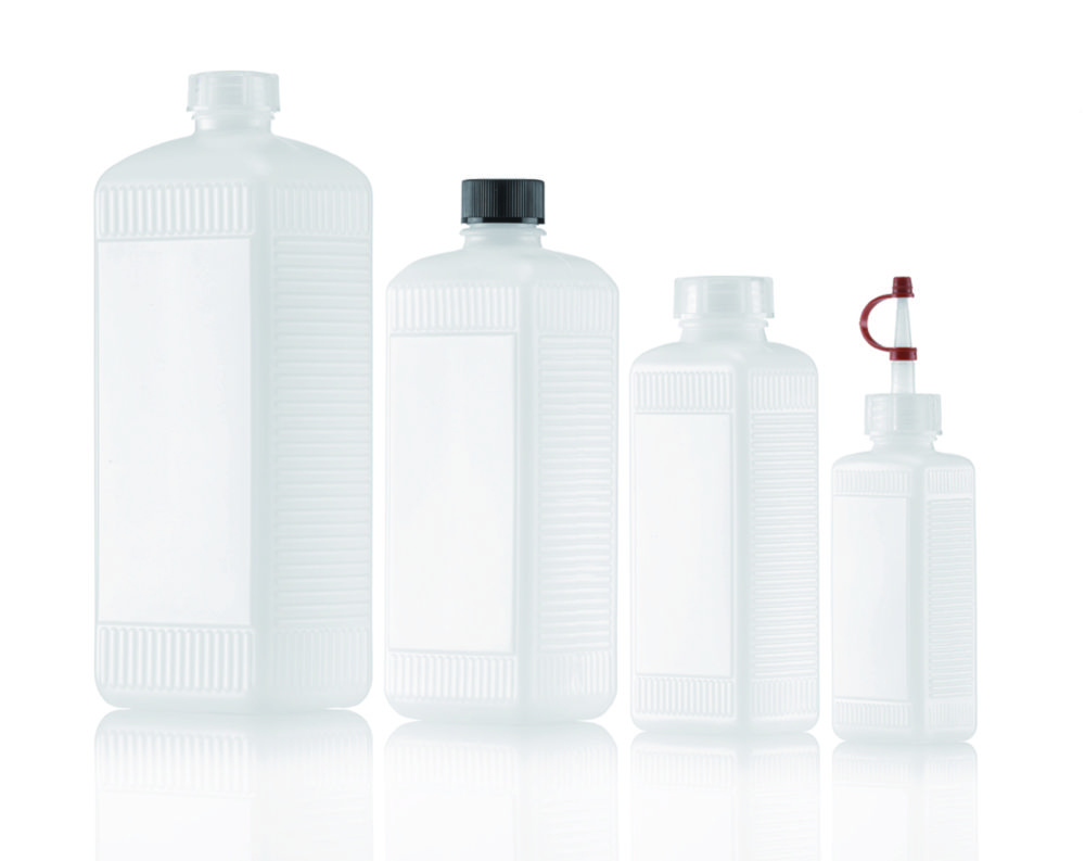 Hranaté láhve bez uzávěru, HDPE, řada 310