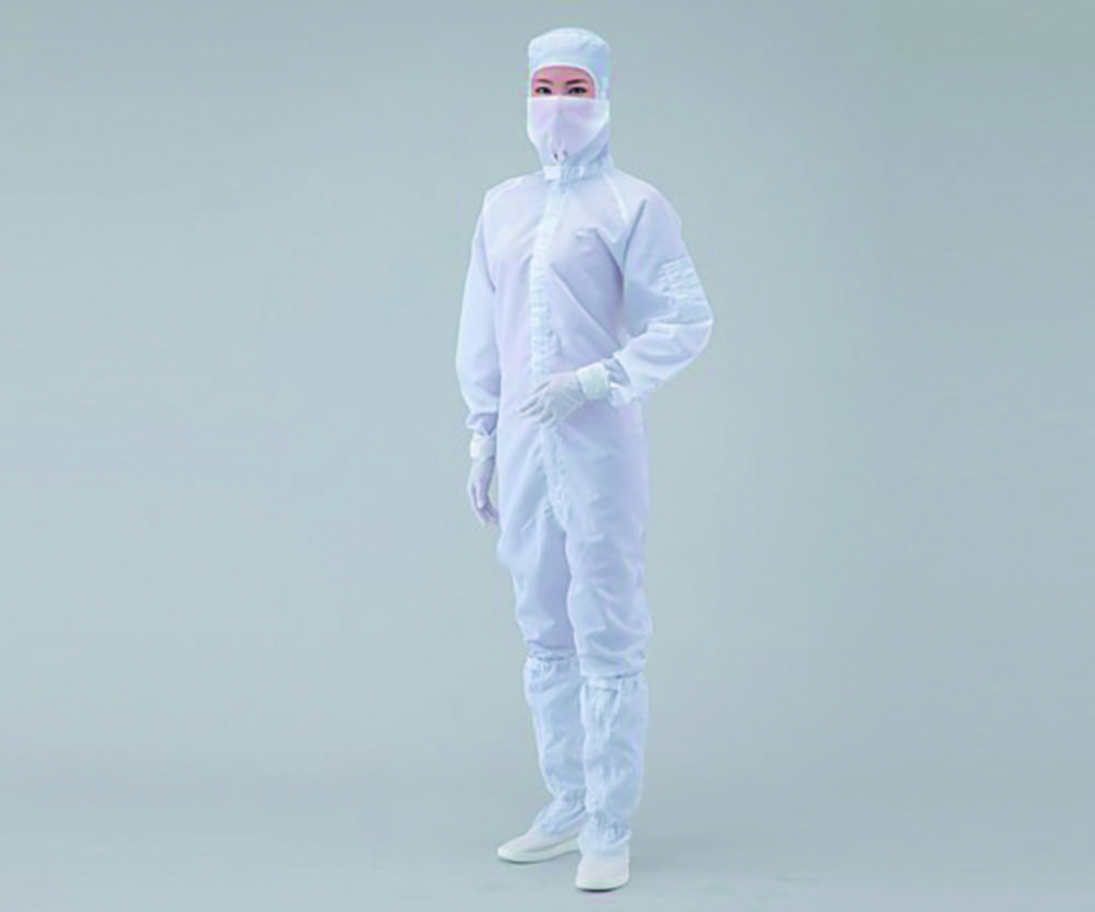 Kombinéza pro čisté prostory ASPURE, polyester, s integrovanou kapucí