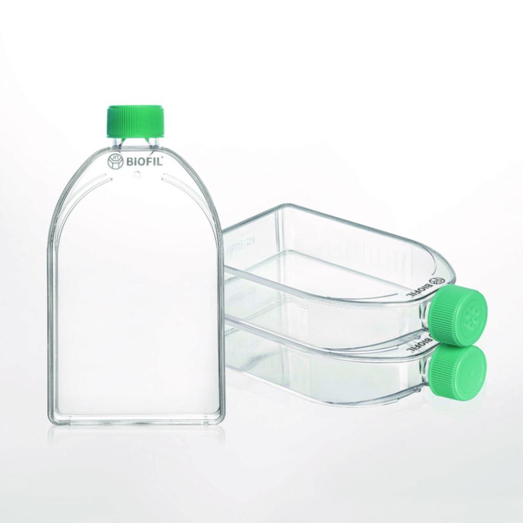 U Flask Cell culture flasks, treated, PS, sterile, U-shape | Bdl.cz
