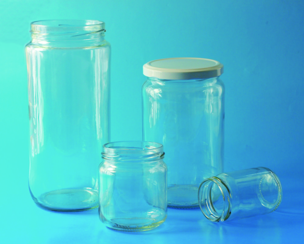 LLG-Wide-neck jars, soda-lime glass
