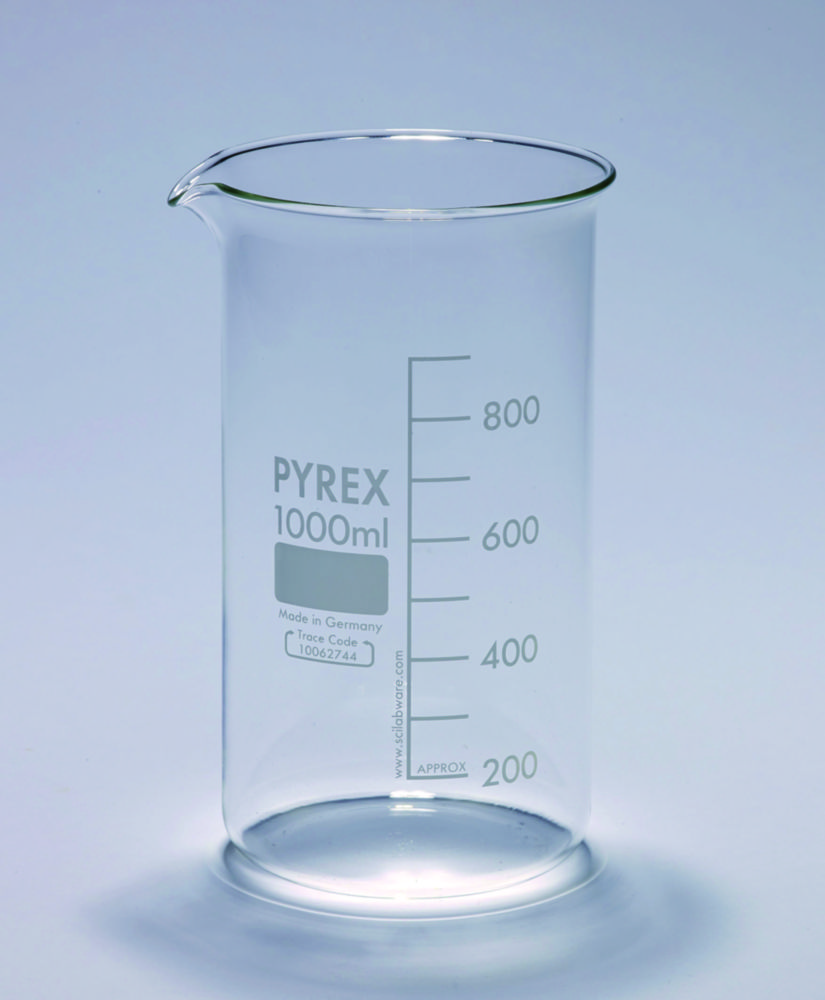 Kádinky, nízký tvar, těžké, <sup>Pyrex®</sup>