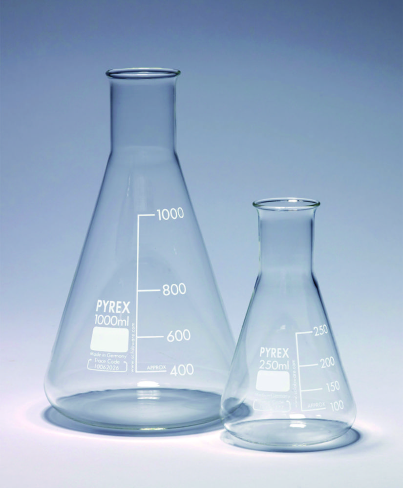 Flakony s úzkým hrdlem, <sup>Pyrex®</sup>